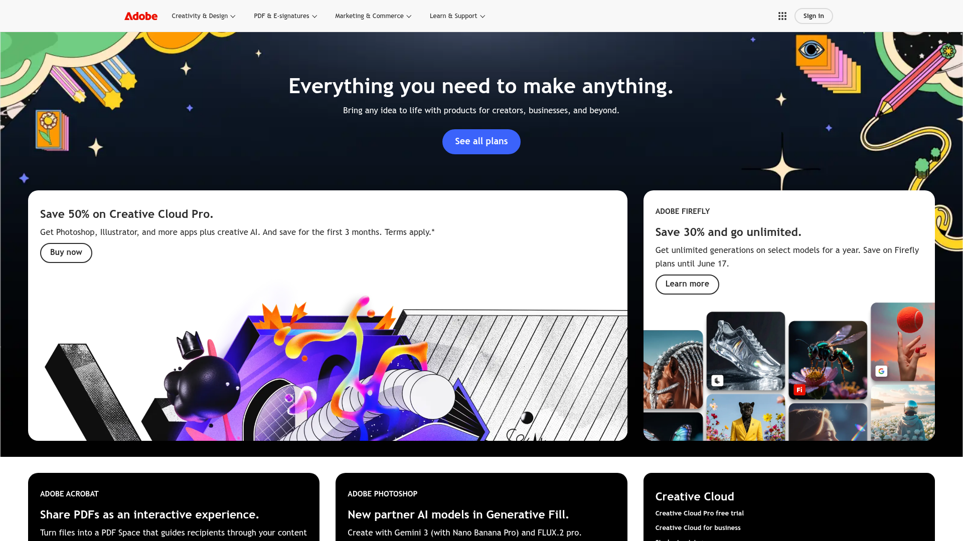 Screenshot of Adobe Journey Optimizer website