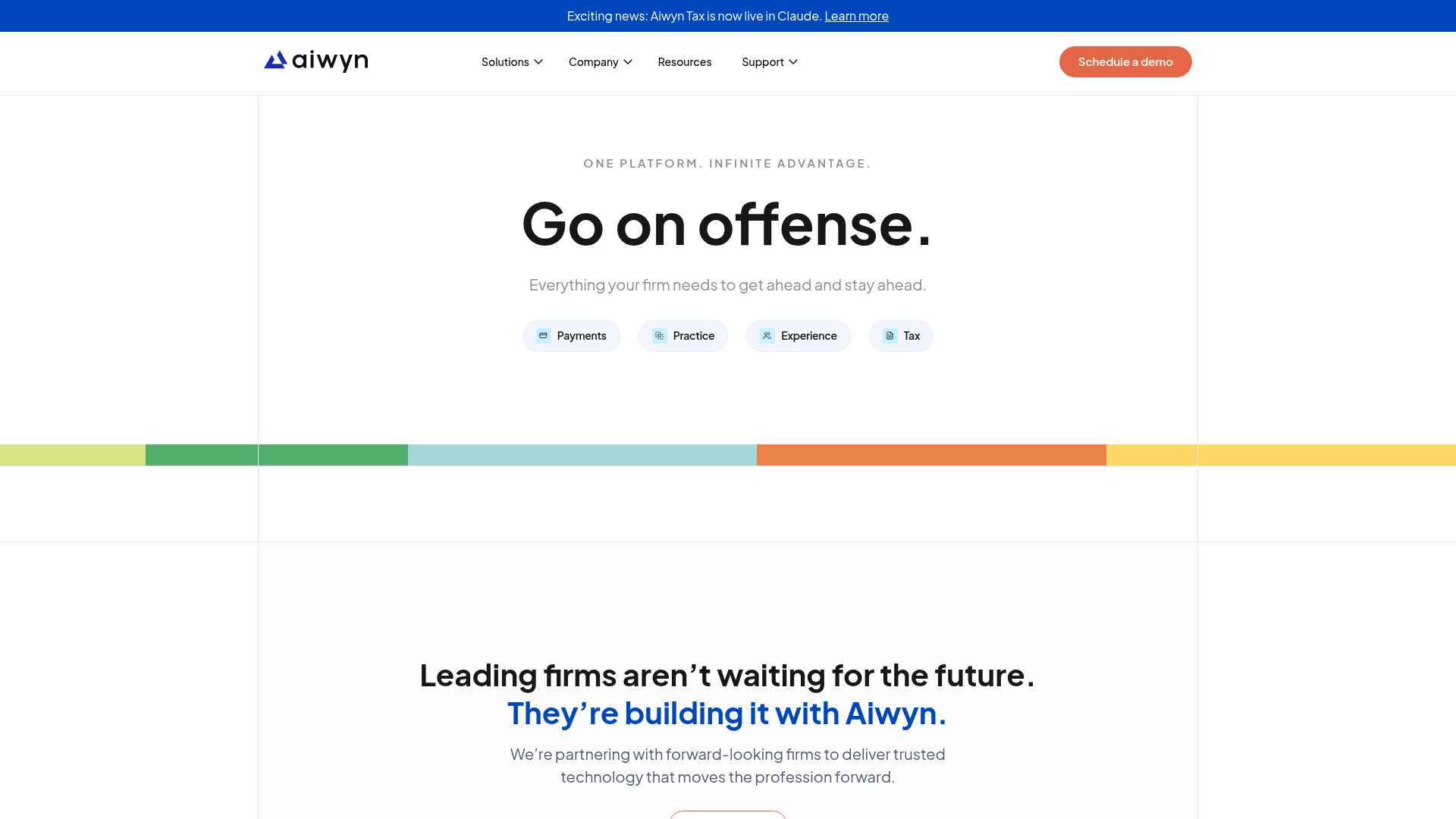 Screenshot of Aiwyn Tax (formerly Column Tax) website