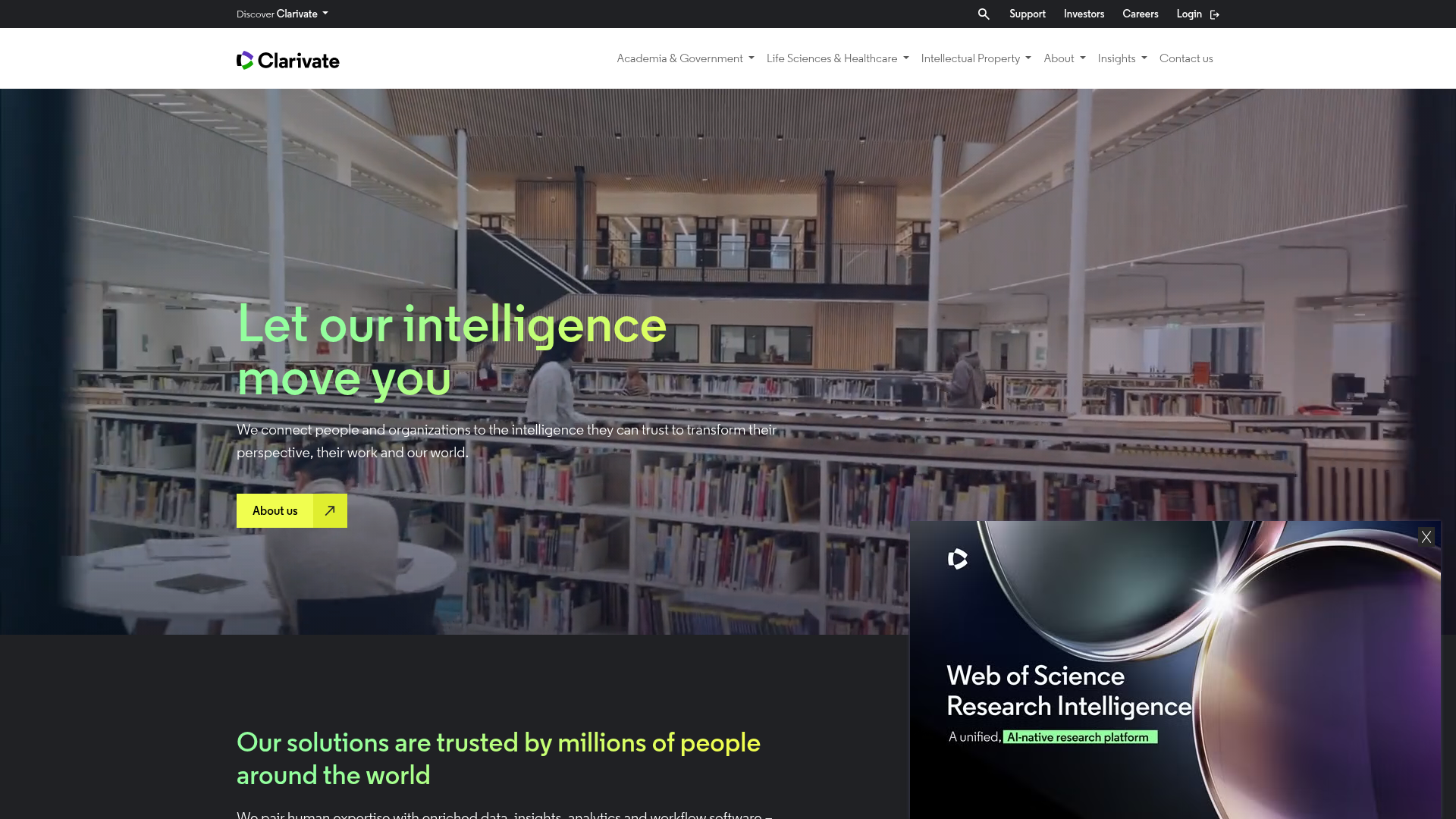 Screenshot of Cortellis Regulatory Intelligence website