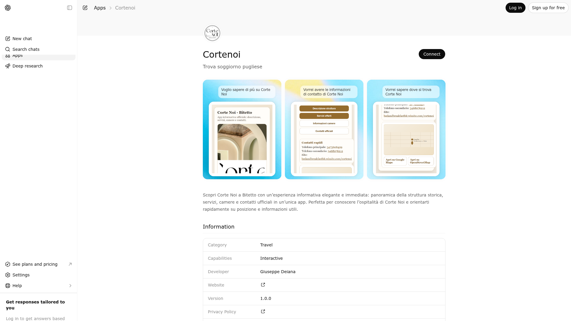 Screenshot of Cortenoi website
