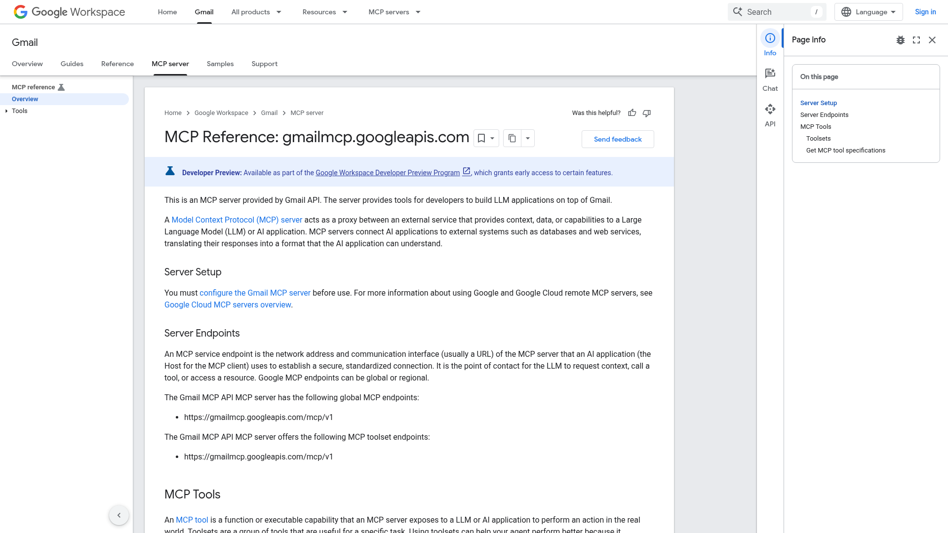 Screenshot of Gmail website
