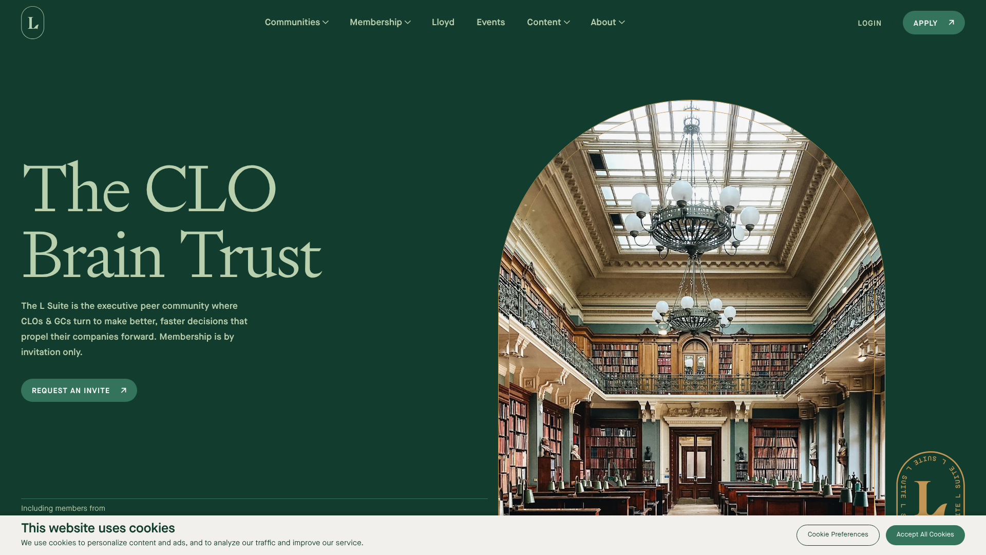 Screenshot of Lloyd by The L Suite website