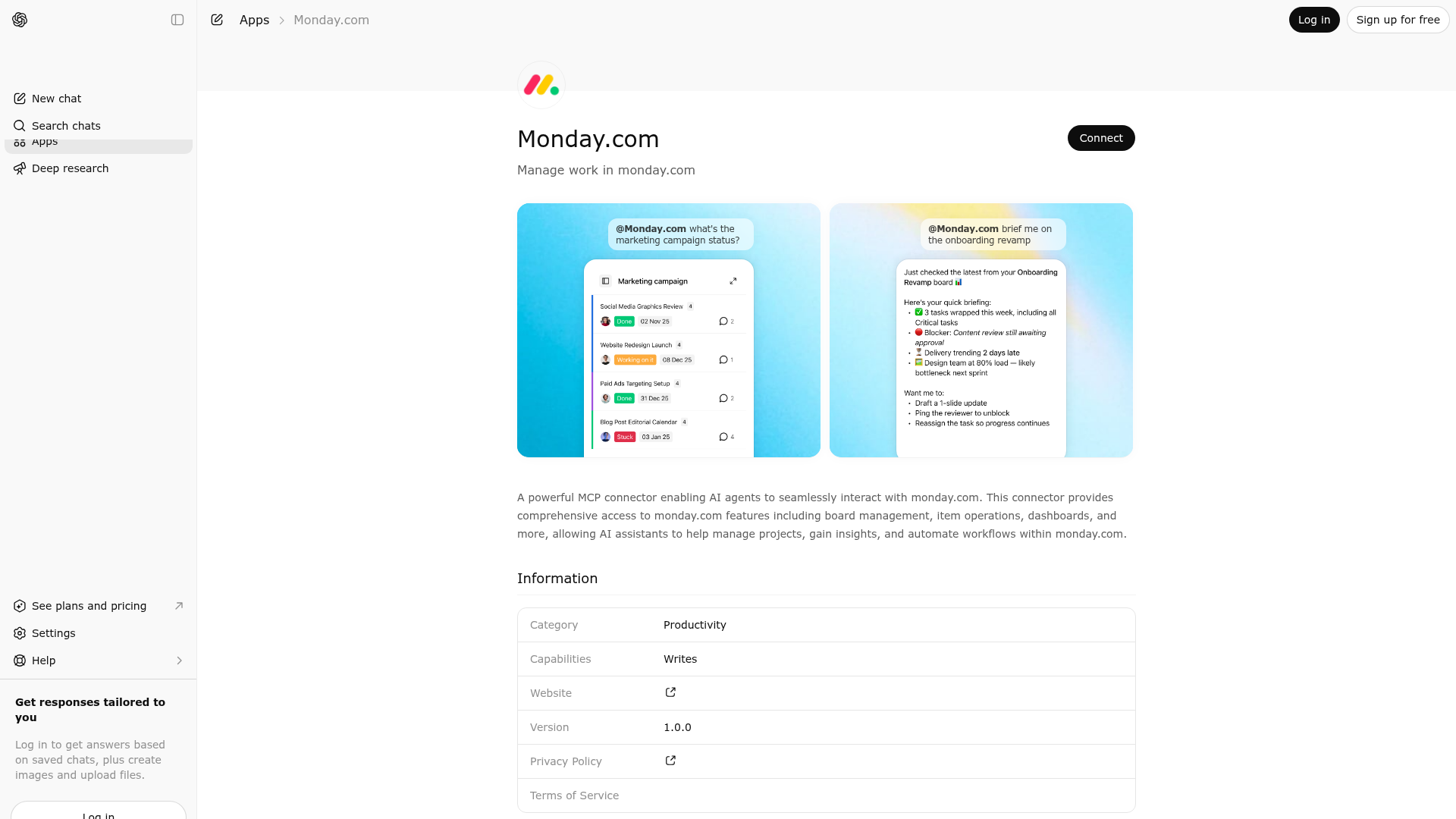 Screenshot of Monday.com website