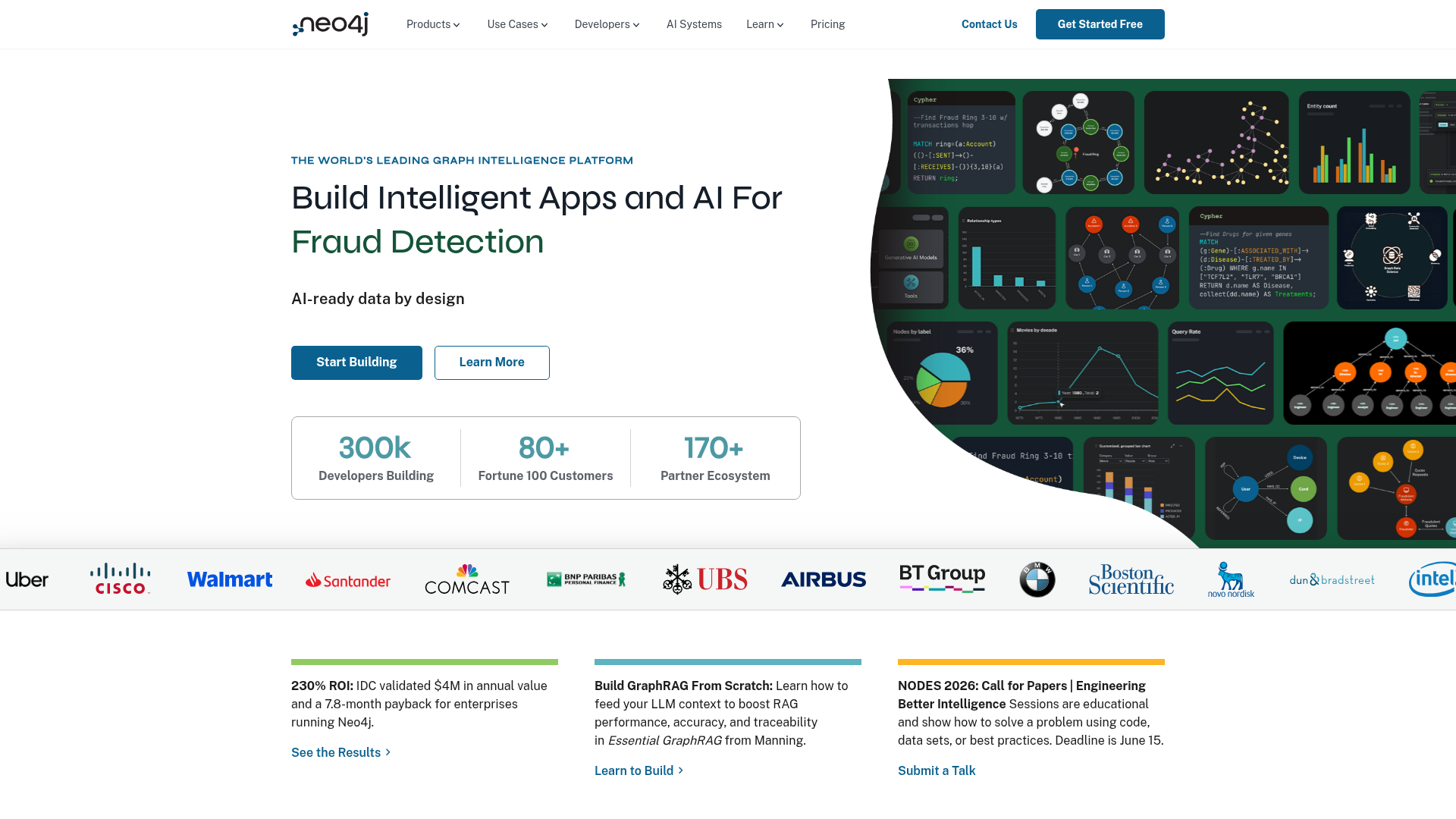 Screenshot of Neo4j AuraDB Query API website