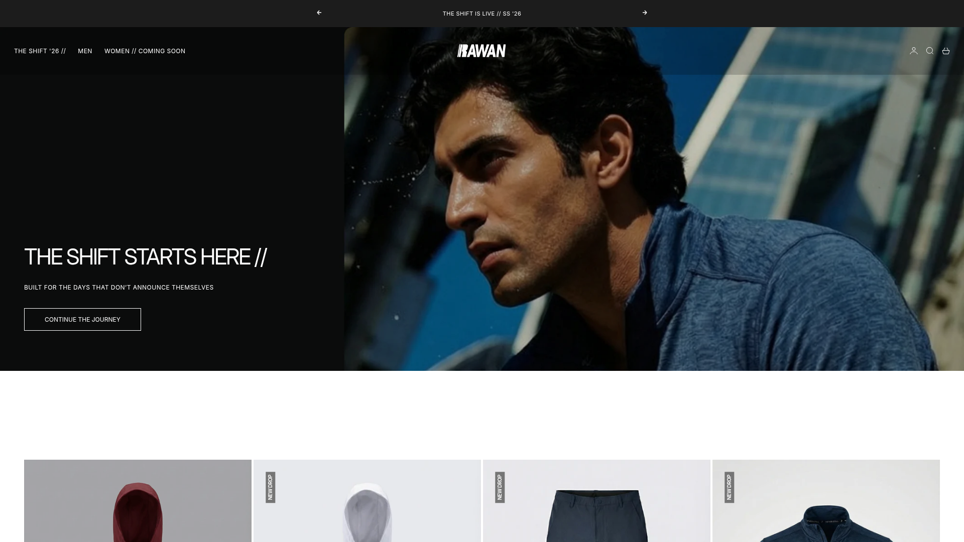 Screenshot of Rawan website