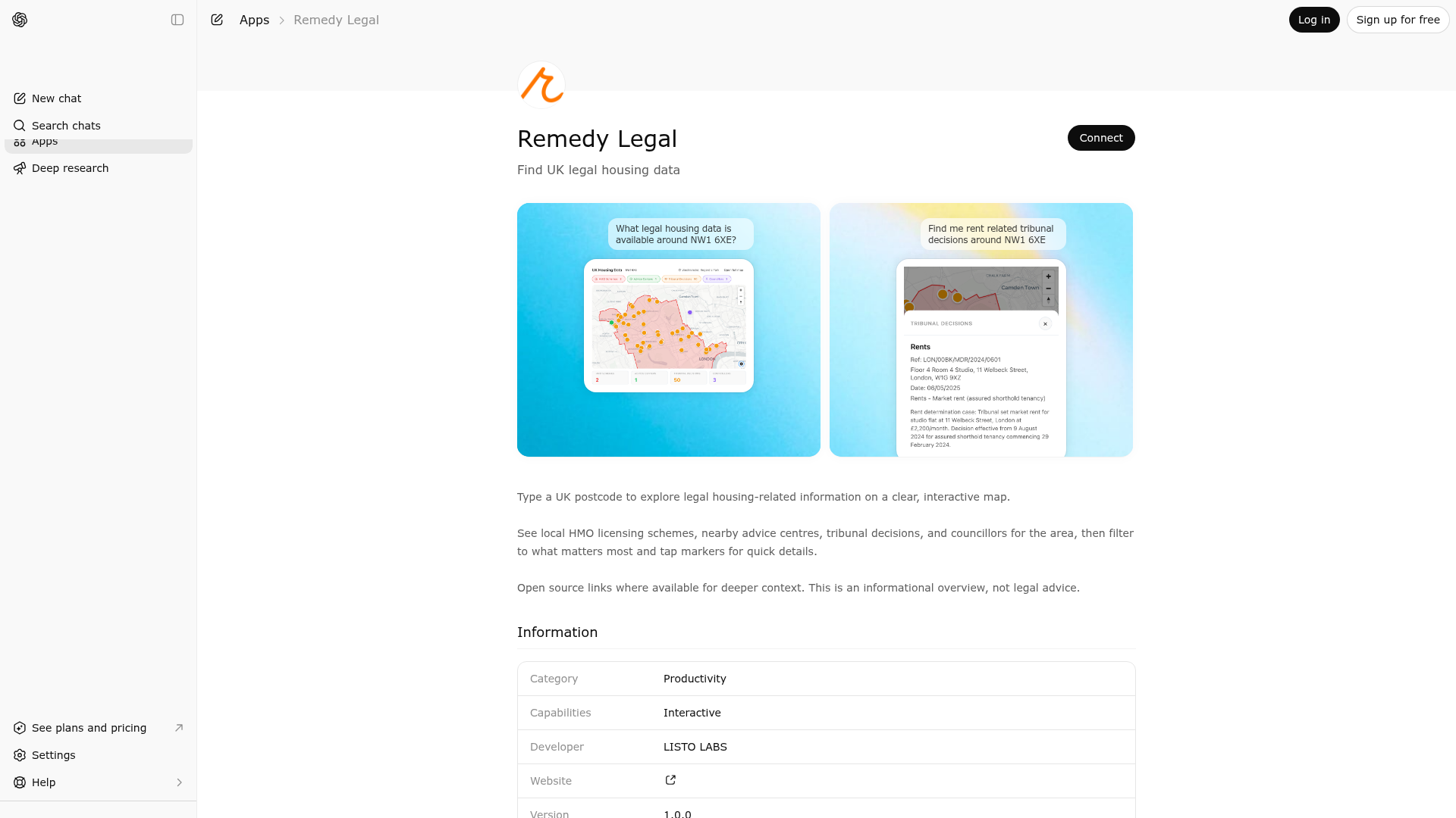 Screenshot of Remedy Legal website
