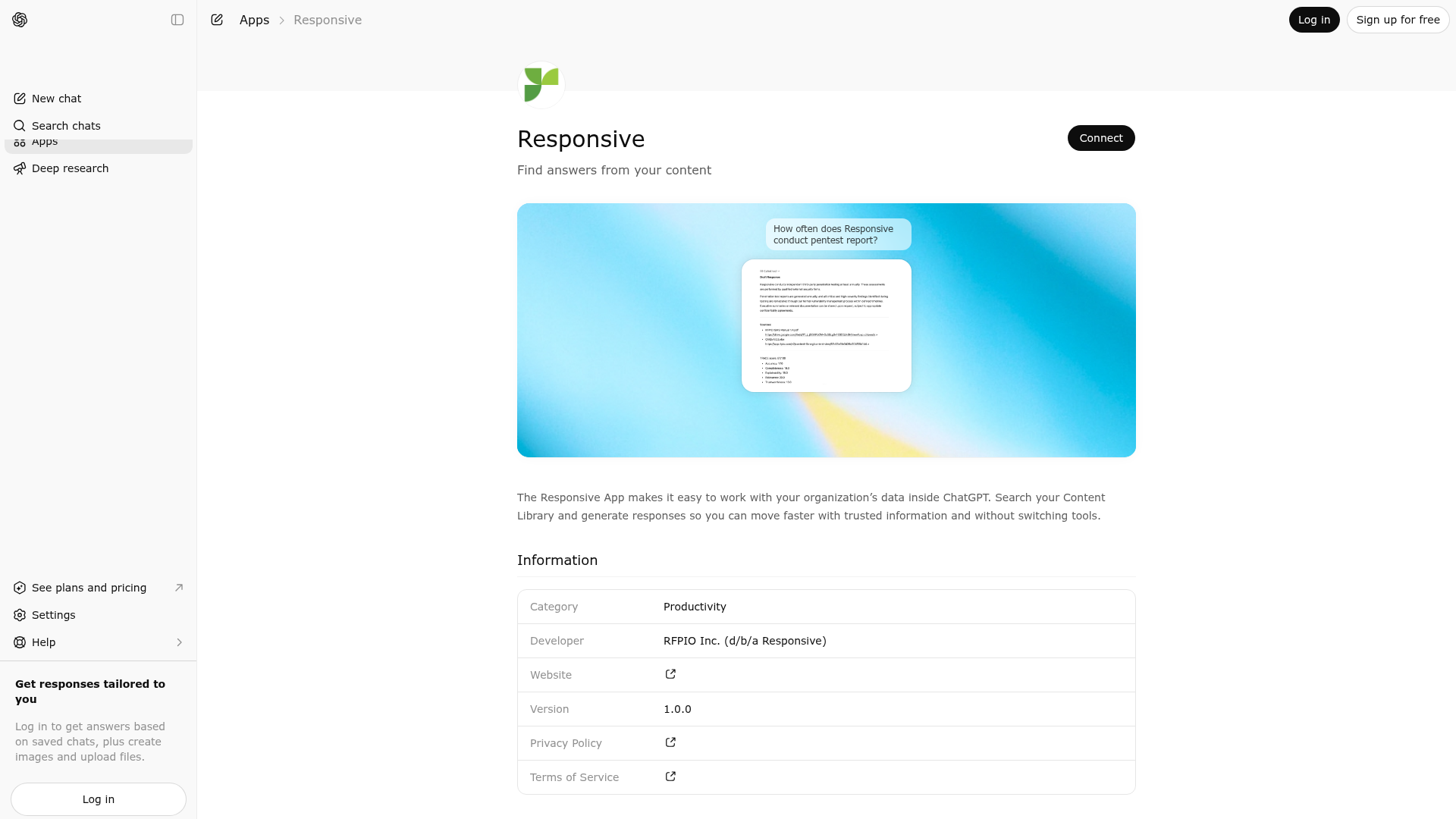 Screenshot of Responsive website
