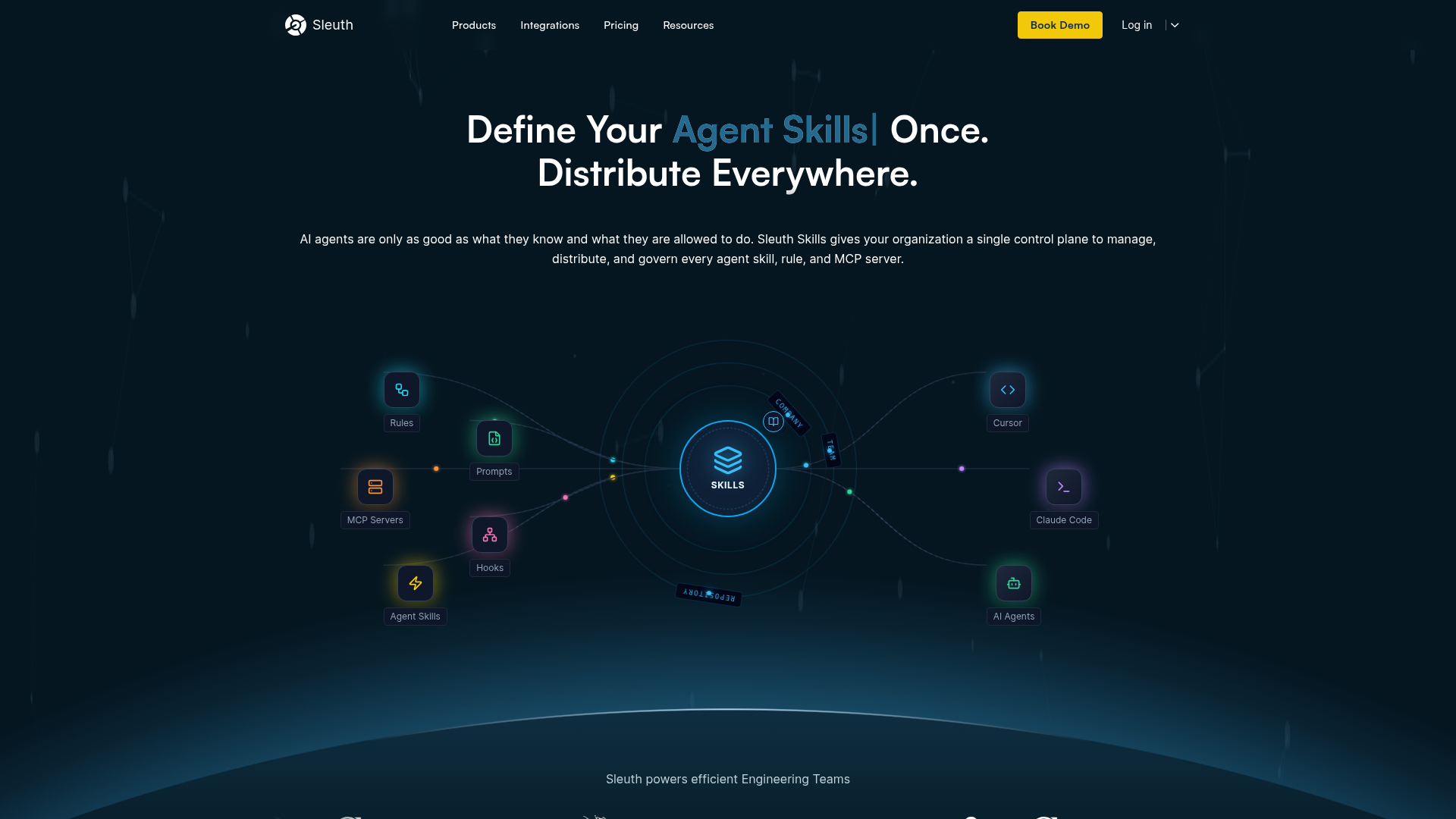 Screenshot of Sleuth Skills website