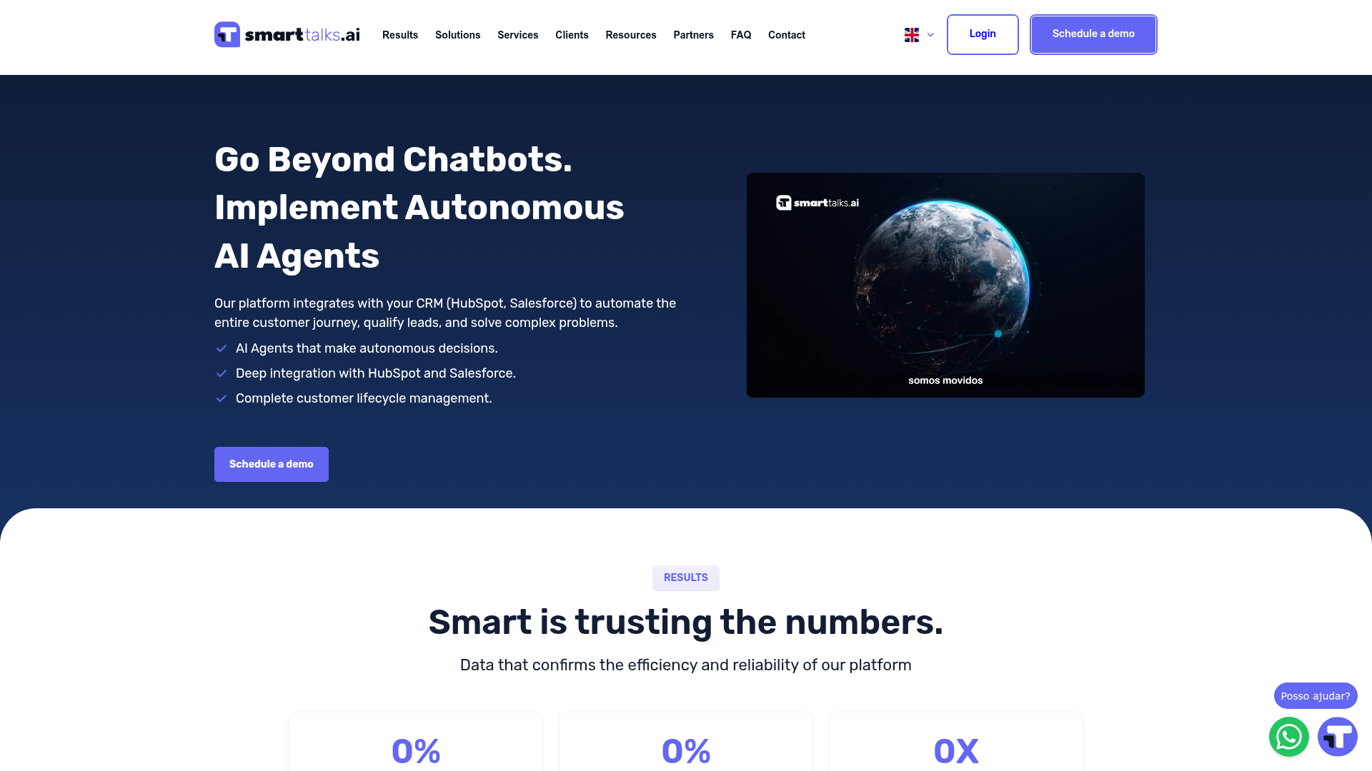 Screenshot of SmartTalks.ai website